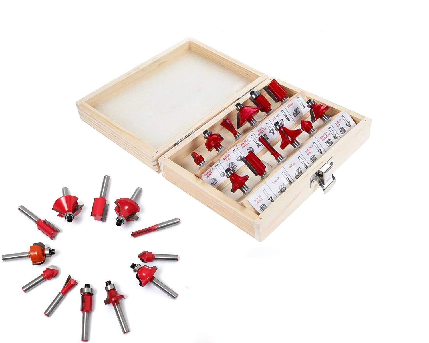 0406 -12 / 15pcs Milling Cutter Router Bit Set 0406 -12 / 15pcs Milling Cutter Router Bit Set